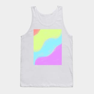 Colorful watercolor abstract texture art Tank Top